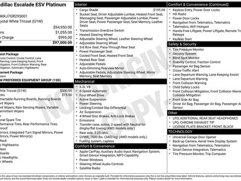 Used 2016 Cadillac Escalade ESV Platinum image 6