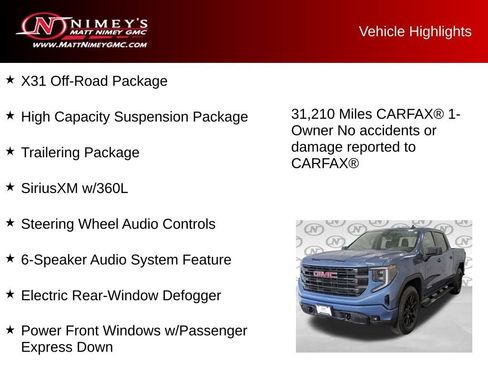 Used 2024 GMC Sierra 1500 Elevation w/ X31 Off-Road Package AWD/4WD image 11