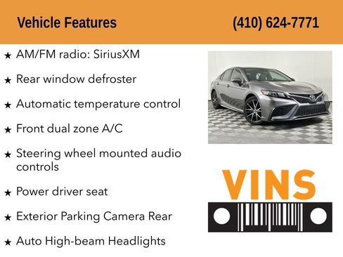 Used 2023 Toyota Camry SE FWD image 5