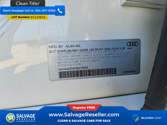 Used 2017 Audi A8 L 3.0T w/ Executive Package AWD/4WD image 16