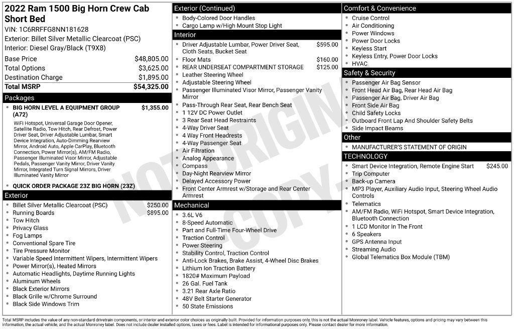 Used 2022 RAM 1500 Big Horn AWD/4WD image 38
