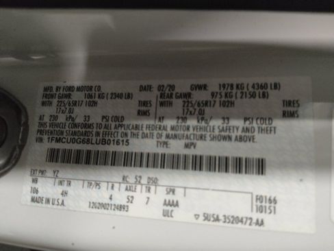 Used 2020 Ford Escape SE FWD image 33