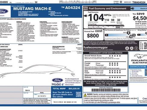 New 2026 Ford Mustang Mach-E Premium w/ Technology Package image 1