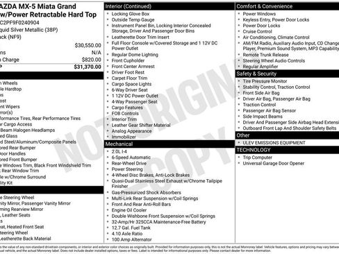 Used 2015 MAZDA MX-5 Miata Grand Touring image 4