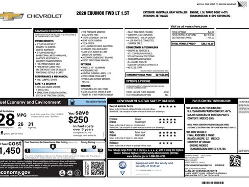 Used 2020 Chevrolet Equinox LT image 3