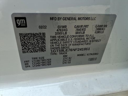 Used 2022 GMC Sierra 2500 Pro w/ Convenience Package image 12