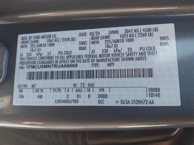 Used 2024 Ford Escape ST-Line AWD/4WD image 25