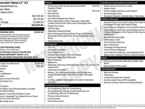 Used 2023 Chevrolet Tahoe LT w/ Luxury Package AWD/4WD image 12
