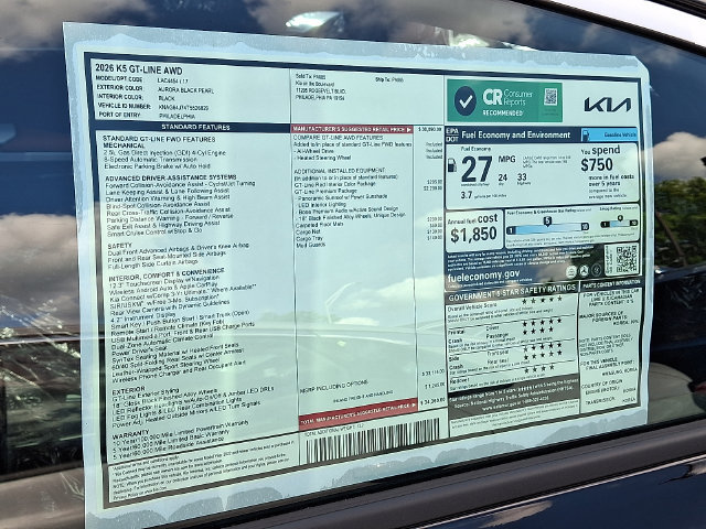 New 2026 Kia K5 GT-Line AWD/4WD image 4