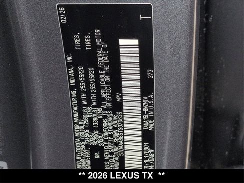 New 2026 Lexus TX 350 AWD w/ Technology Package image 19
