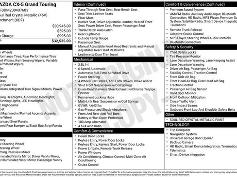 Used 2018 MAZDA CX-5 Grand Touring image 10