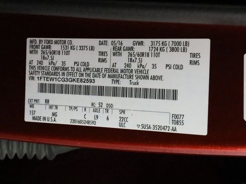 Used 2016 Ford F150 XLT w/ Equipment Group 302A Luxury image 50