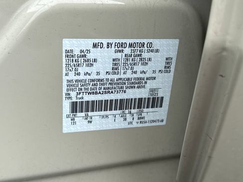 Used 2025 Ford Maverick XL w/ Equipment Group 102A AWD/4WD image 25