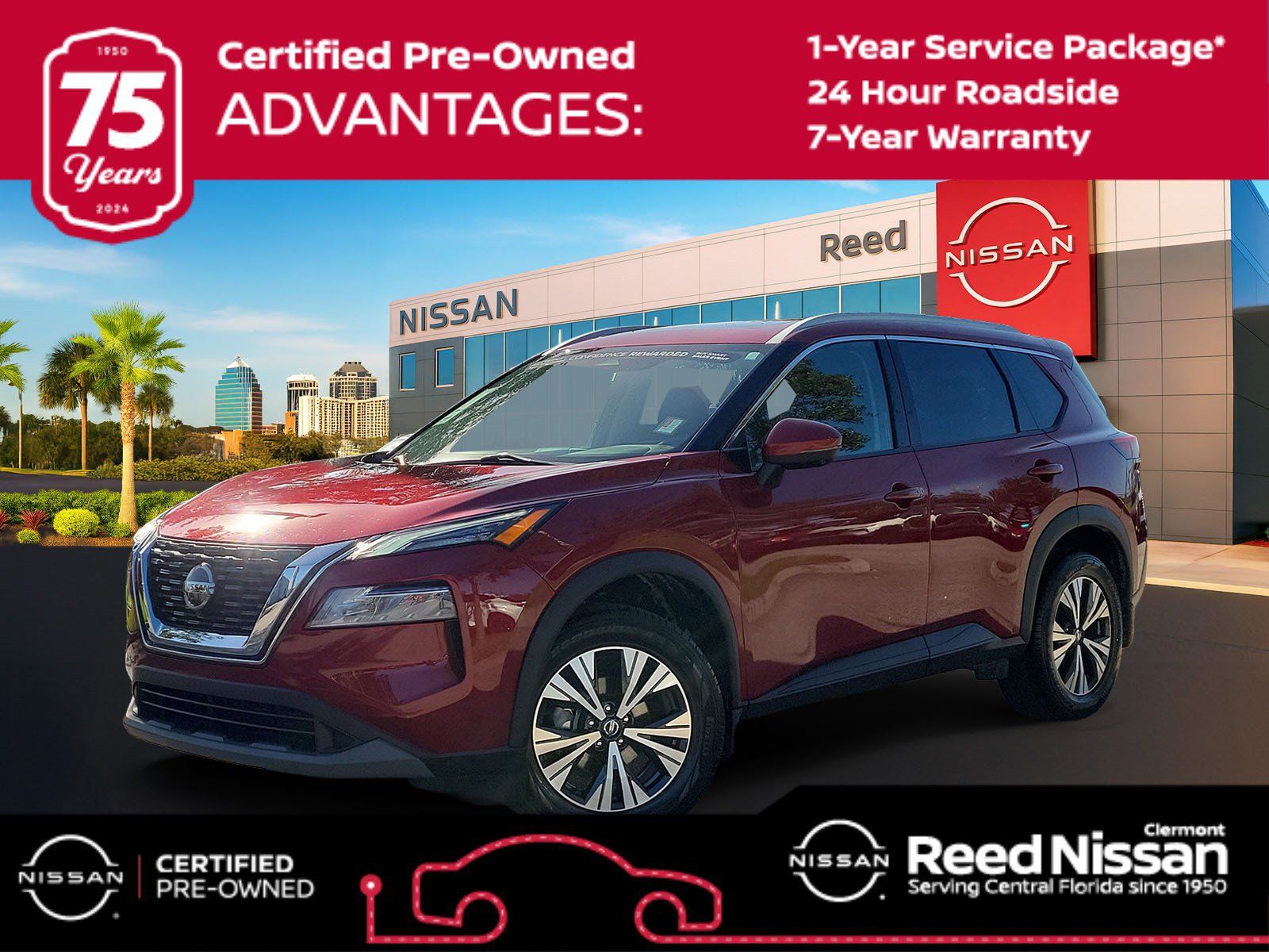 Certified 2021 Nissan Rogue SV w/ Premium Package FWD image 1