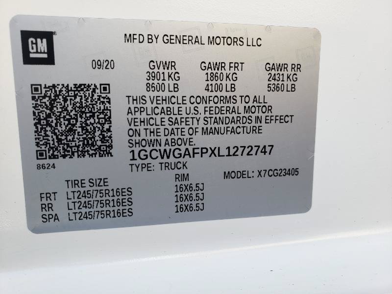Used 2020 Chevrolet Express 2500 w/ Driver Convenience Package RWD image 26