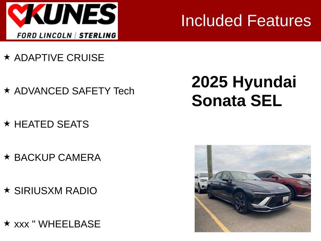 Used 2025 Hyundai Sonata SEL FWD image 2