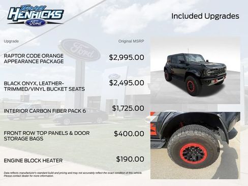 Used 2024 Ford Bronco Raptor AWD/4WD image 7