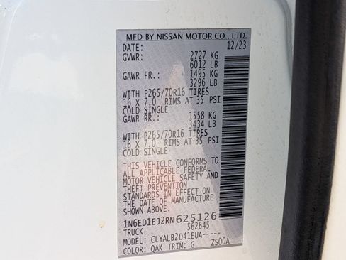 Certified 2024 Nissan Frontier SV w/ Tow Package RWD image 33