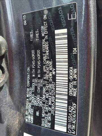 Used 2015 Toyota 4Runner Limited AWD/4WD image 16