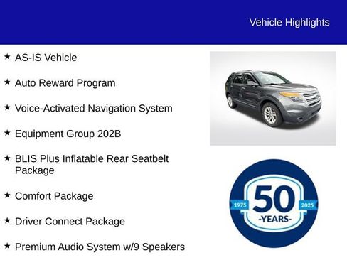 Used 2015 Ford Explorer XLT w/ Equipment Group 202B AWD/4WD image 5