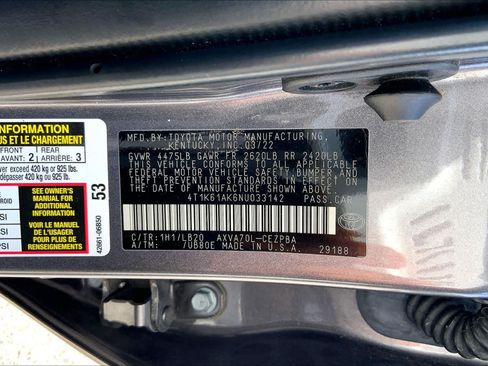 Used 2022 Toyota Camry XSE FWD image 36