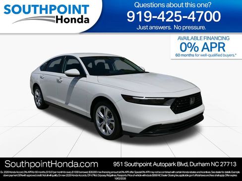 New 2026 Honda Accord LX image 1