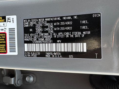 Used 2024 Lexus TX 500h AWD w/ Technology Package image 47
