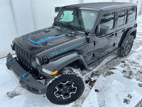 Used 2021 Jeep Wrangler Unlimited Rubicon 4xe w/ Cold Weather Group image 1