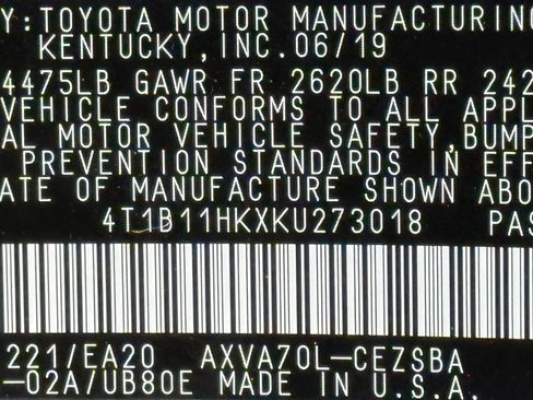 Used 2019 Toyota Camry SE FWD image 48