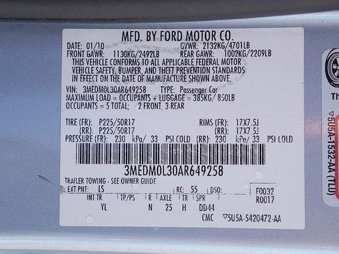 Used 2010 Mercury Milan Hybrid image 57