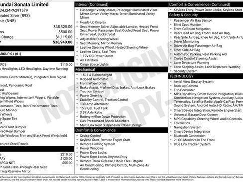 Certified 2023 Hyundai Sonata Limited FWD image 49