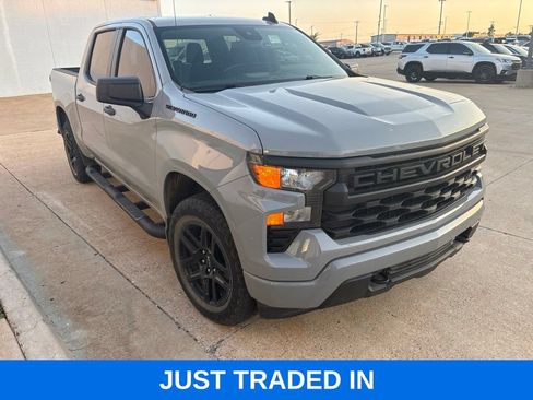 Used 2024 Chevrolet Silverado 1500 Custom w/ Turbomax Blackout Package AWD/4WD image 1
