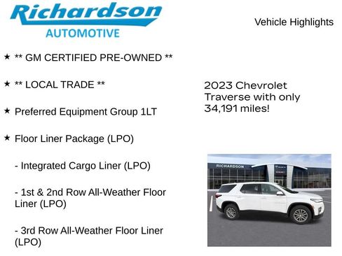 Used 2023 Chevrolet Traverse LT FWD image 11