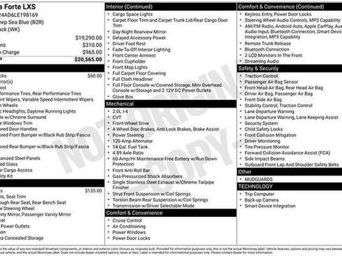 Used 2020 Kia Forte LXS FWD image 2