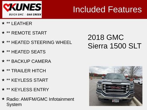 Used 2018 GMC Sierra 1500 SLT w/ Suspension Package, Off-Road image 2