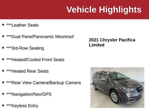 Used 2021 Chrysler Pacifica Limited w/ Premium & Safety Sphere Group AWD/4WD image 10