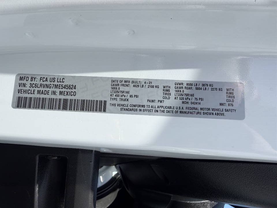 Used 2021 RAM ProMaster 1500 FWD image 25
