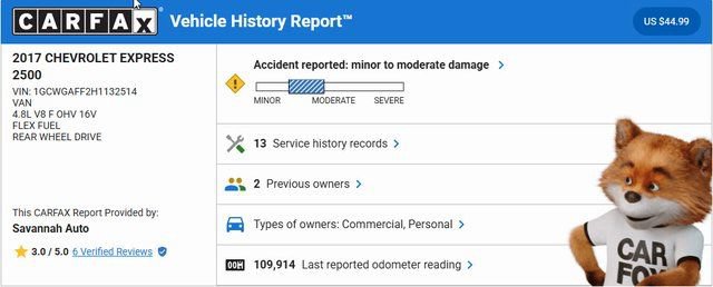 Used 2017 Chevrolet Express 2500 RWD image 3