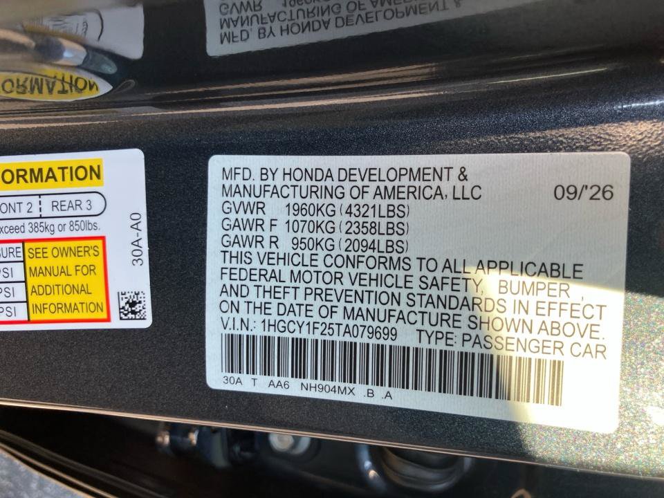 New 2026 Honda Accord LX image 35