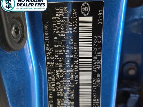 Used 2020 Toyota Camry SE FWD image 26