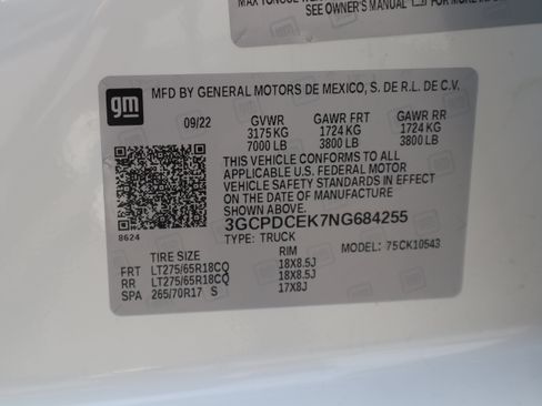 Used 2022 Chevrolet Silverado 1500 Custom Trail Boss AWD/4WD image 35