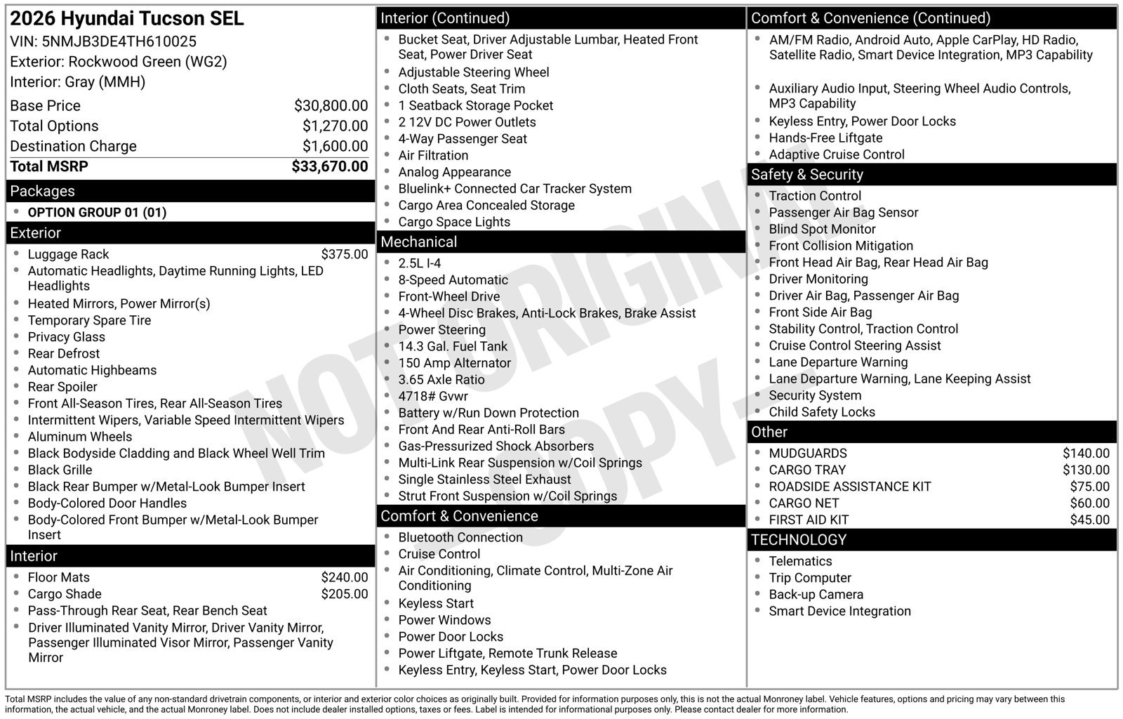 New 2026 Hyundai Tucson SEL FWD image 4