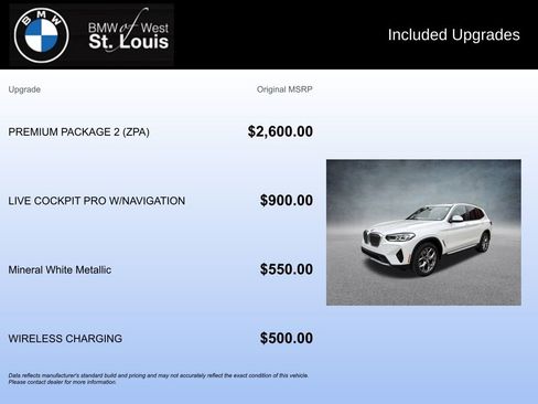 Used 2022 BMW X3 xDrive30i w/ Premium Package 2 (ZPA) image 20