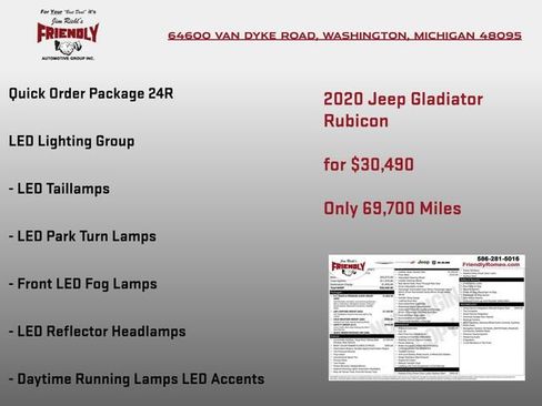 Used 2020 Jeep Gladiator Rubicon AWD/4WD image 3