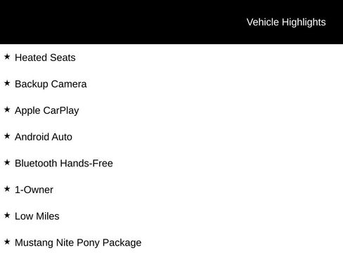 Used 2025 Ford Mustang Convertible w/ Mustang Nite Pony Package RWD image 16