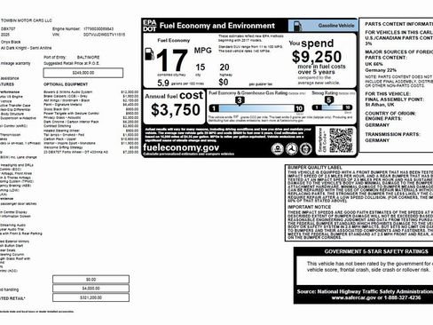 Used 2025 Aston Martin DBX 707 image 1