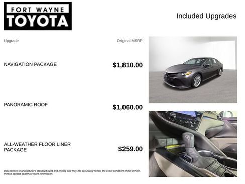 Used 2020 Toyota Camry XLE w/ Navigation Package FWD image 4