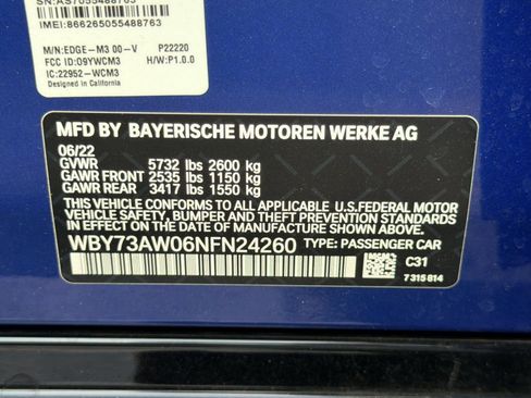 Used 2022 BMW i4 eDrive40 w/ M Sport Package RWD image 6