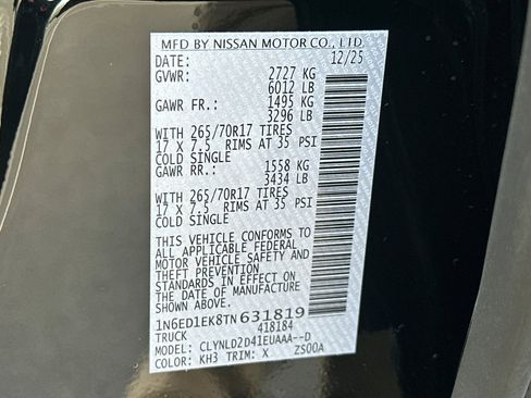 New 2026 Nissan Frontier PRO-4X w/ Tow Package image 34