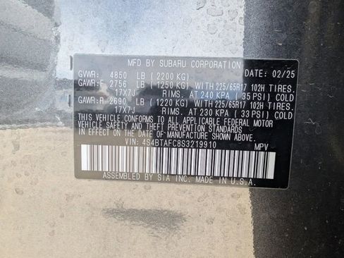 Certified 2025 Subaru Outback Premium w/ Popular Package #1A image 30